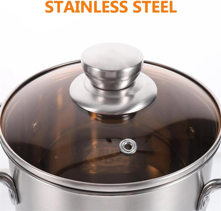 LMETJMA 3L Deep Fryer Pot Stainless Steel Frying Pot With Mesh Steamer Basket Japanese Tempura Fryer Pot with Lid and Tong JT230